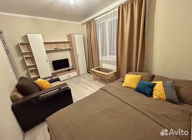 

1-к. квартира, 40 м², 2 кровати