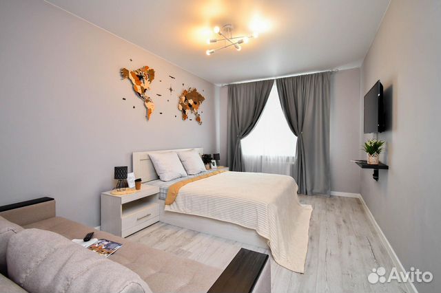 

1-к. квартира, 38 м², 2 кровати