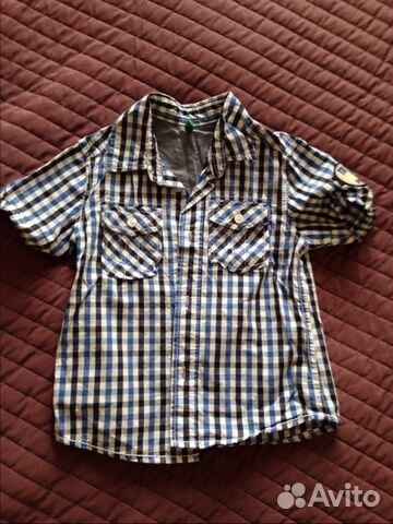 Рубашка на мальчика Benetton на 2-3 года