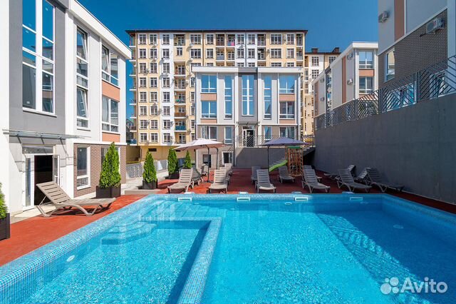 

1-к. квартира в апарт-отеле, 34 м², 2 кровати