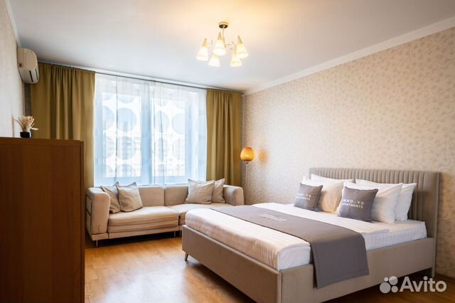 

1-к. квартира, 52 м², 3 кровати