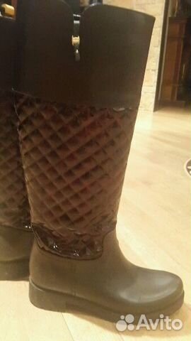 Сапоги резиновые Salvatore Ferragamo 40 размер