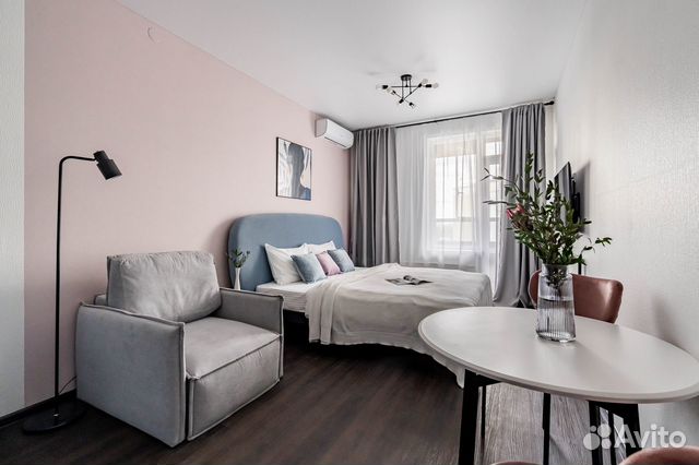 

Квартира-студия, 27 м², 2 кровати