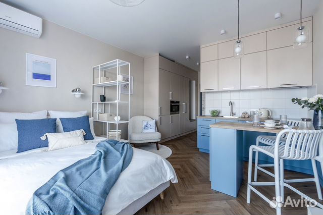 

Квартира-студия, 25 м², 2 кровати