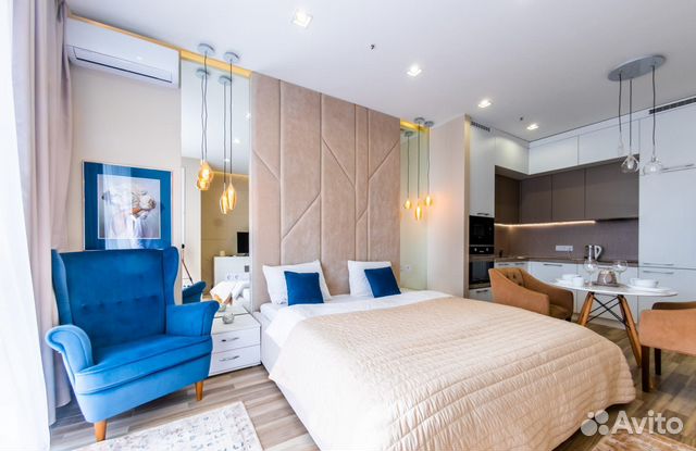 

Квартира-студия, 33 м², 2 кровати