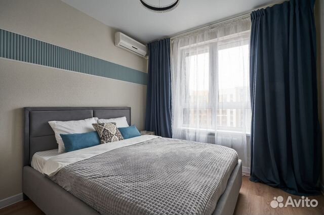 

1-к. квартира, 34 м², 2 кровати
