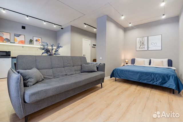 

Квартира-студия, 35 м², 2 кровати