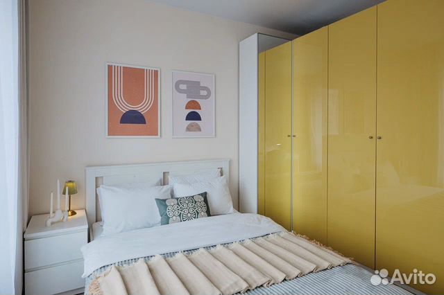 

1-к. квартира, 40 м², 2 кровати
