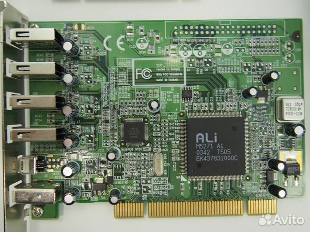 Контроллер USB на PCI шину 6шт портов USB 2.0 Контроллер USB на PCI шину 6шт портов USB 2.0