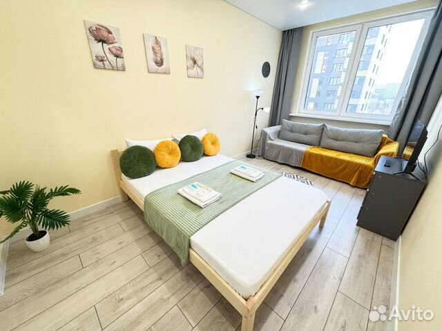 

1-к. квартира, 41 м², 2 кровати