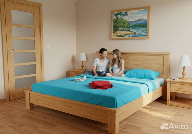 

1-к. квартира, 40 м², 2 кровати