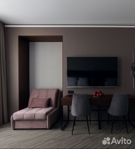 

Квартира-студия, 27 м², 6 кроватей