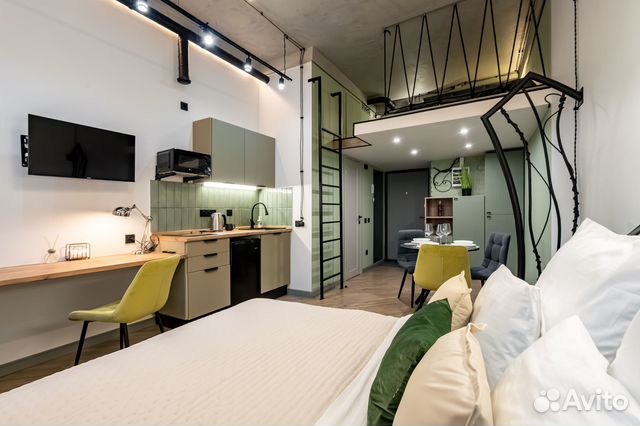 

Квартира-студия, 30 м², 2 кровати