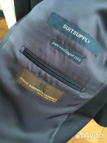 Костюм мужской Suit Supply, шерсть, размер 52-54 Костюм мужской Suit Supply, шерсть, размер 52-54