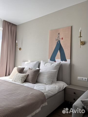 

1-к. квартира, 38 м², 2 кровати