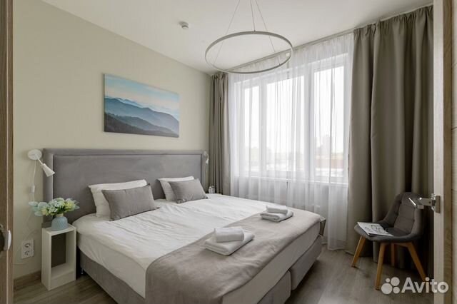 

1-к. квартира, 40 м², 2 кровати