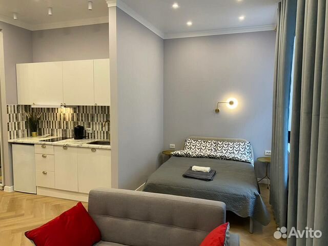 

Квартира-студия, 35 м², 2 кровати