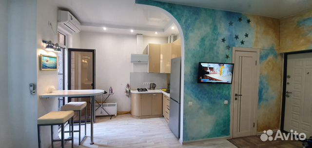 

Квартира-студия, 28 м², 2 кровати