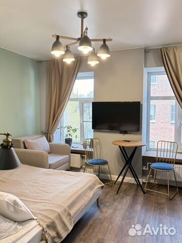 

Квартира-студия, 23 м², 2 кровати