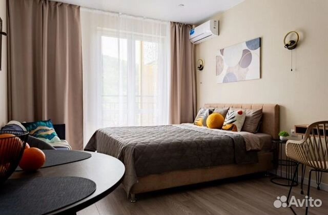 

Квартира-студия, 27 м², 2 кровати