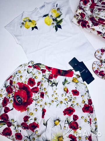 Dolce Gabbana Новая летняя юбочка 4-6лет Dolce Gabbana Новая летняя юбочка 4-6лет