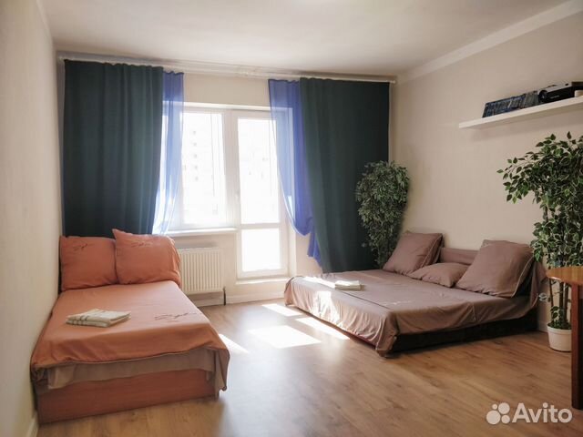 

Квартира-студия, 40 м², 2 кровати