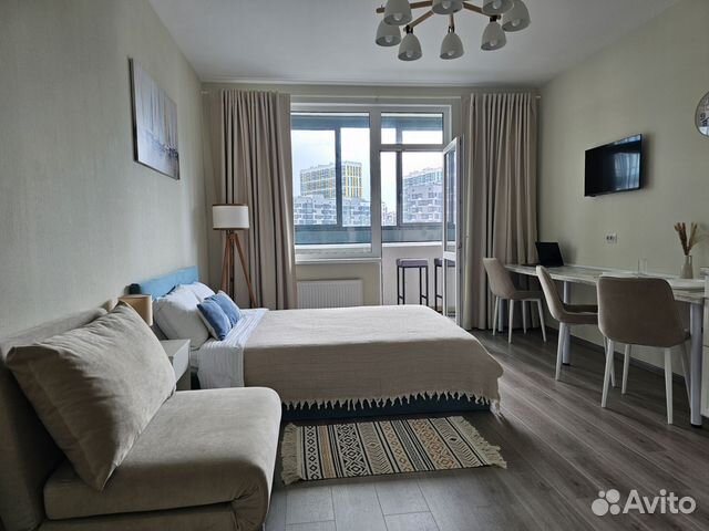 

Квартира-студия, 28 м², 2 кровати