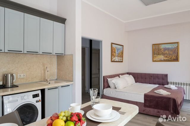 

Квартира-студия, 35 м², 2 кровати