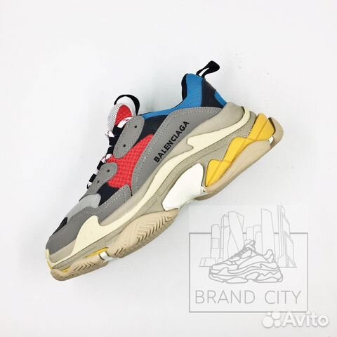 Balenciaga Triple S Grey Red Blue 36-45 Balenciaga Triple S Grey Red Blue 36-45