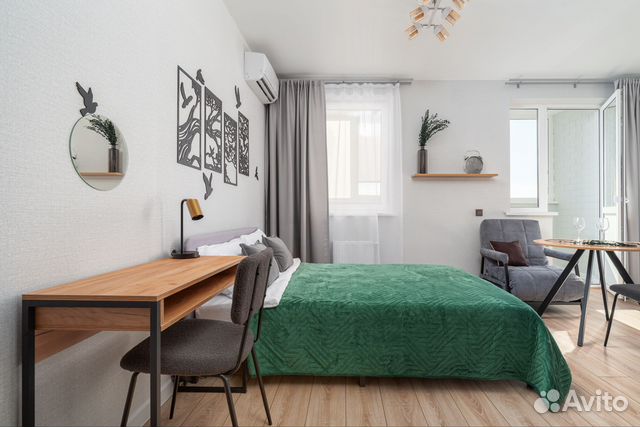 

Квартира-студия, 28 м², 1 кровать