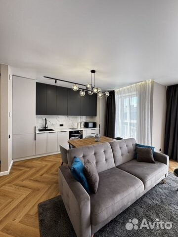 

1-к. квартира, 61,1 м², 2 кровати