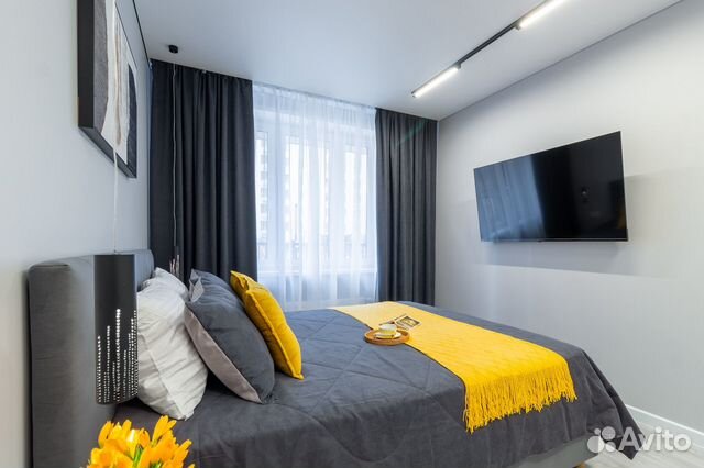 

1-к. квартира, 42 м², 2 кровати