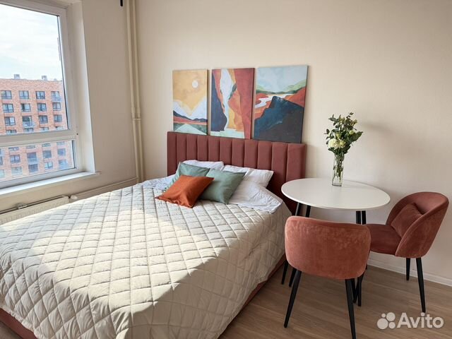 

Квартира-студия, 27 м², 2 кровати
