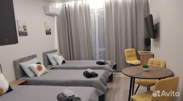 

Квартира-студия, 28 м², 3 кровати