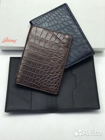 Обложка на паспорт Brioni из кожи крокодила Обложка на паспорт Brioni из кожи крокодила