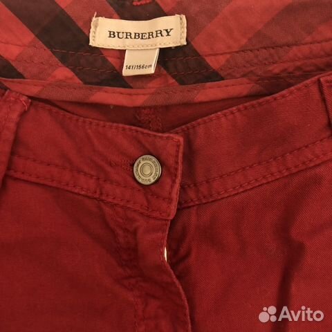 Джинсы красные, Burberry Джинсы красные, Burberry
