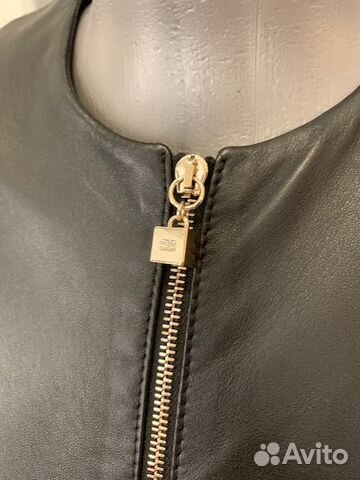 Кожаная куртка Elisabetta Franchi Gold
