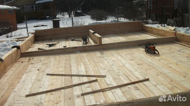 Сруб дома 7х6+ 2 крыша мансардная с установкой