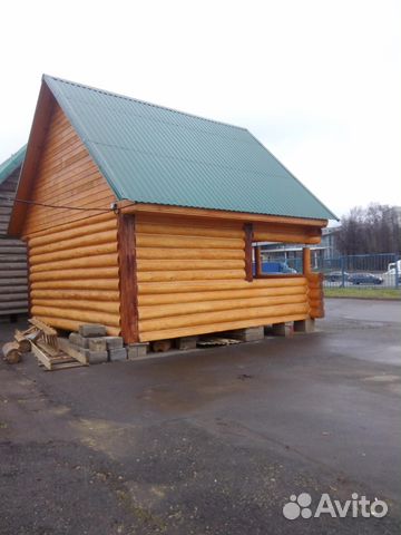 Сруб 4х5м + вынос под рубленную веранду Сруб 4х5м + вынос под рубленную веранду