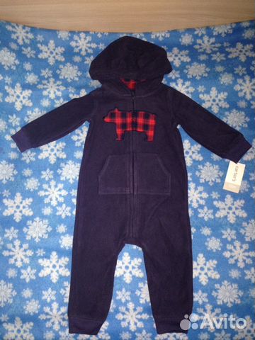 Флисовые комбинезоны carters для мальчиков