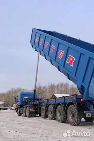Самосвальный полуприцеп ломовоз Bitter 62 м3