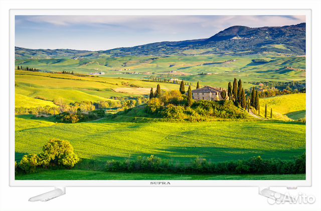 Телевизор supra. Новый. 81 см. Белый.Smart TV Телевизор supra. Новый. 81 см. Белый.Smart TV