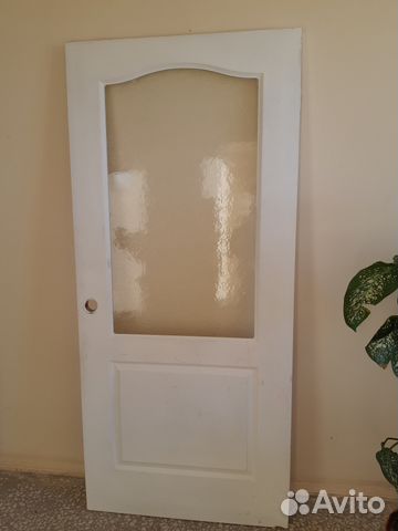 Дверь Канадка со стеклом широкая
