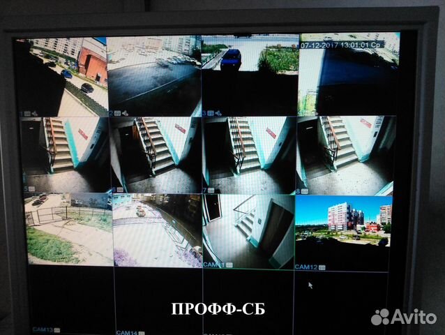 Видеонаблюдение 6 камер 1PX833-7 Монтаж за сутки