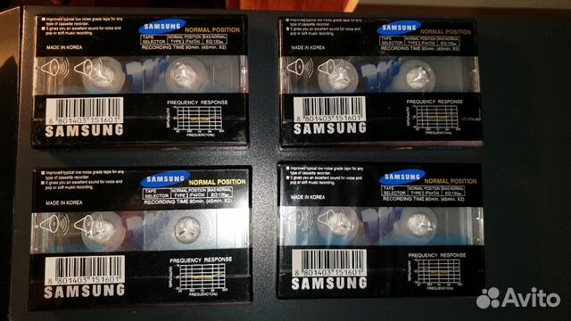 Аудиокассеты SAMSUNG Чистые.90 мин Аудиокассеты SAMSUNG Чистые.90 мин