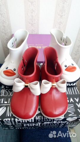 Резиновые сапоги mini melissa и mothercare Резиновые сапоги mini melissa и mothercare