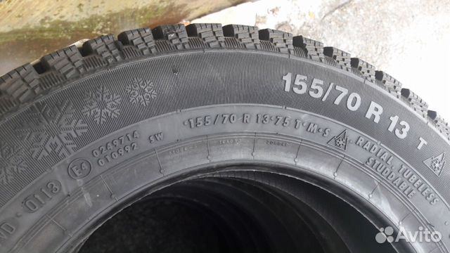 Шины Continental ContiIceContact 155/70R13 75Tк