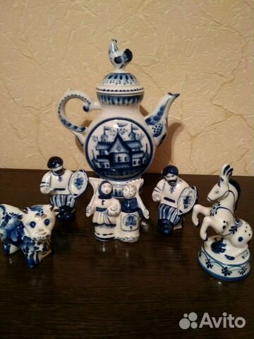 Фигурки Гжель СССР