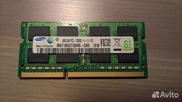 Модуль памяти для ноутбука SAMSUNG DDR3L - 4Гб