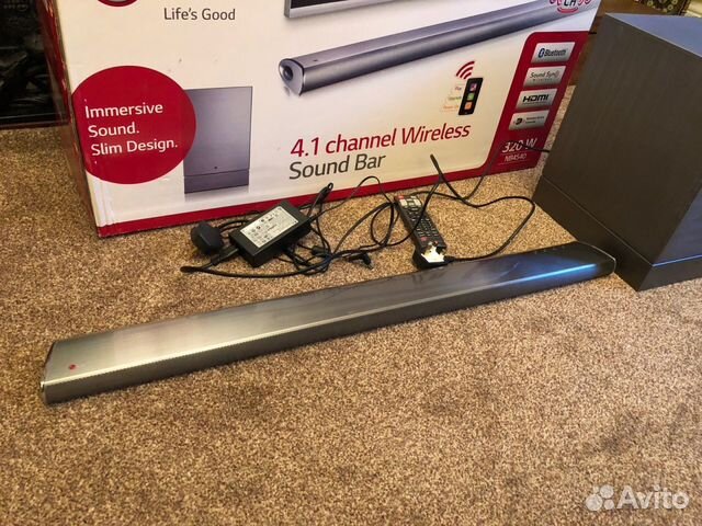 Новый BT саундбар с сабвуфером LG NB4540, 320 Вт